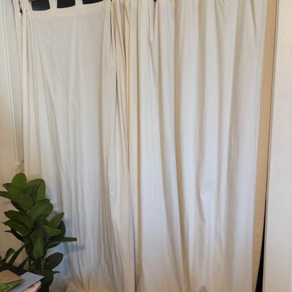 Cotton Curtains & Rod